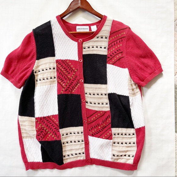 Alfred Dunner, Short Sleeve Cardigan Sweater, Size XL - Picture 7 of 7